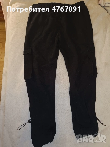 Черен спортно-елегантен панталон , снимка 3 - Панталони - 53864134