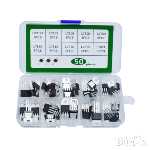 Комплект транзистори и стабилизатори 50 бр. (Voltage Regulator Kit)