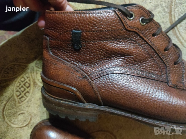 Мъжки кожени боти Floris van Bommel.Размер 43,5, снимка 8 - Официални обувки - 53497899