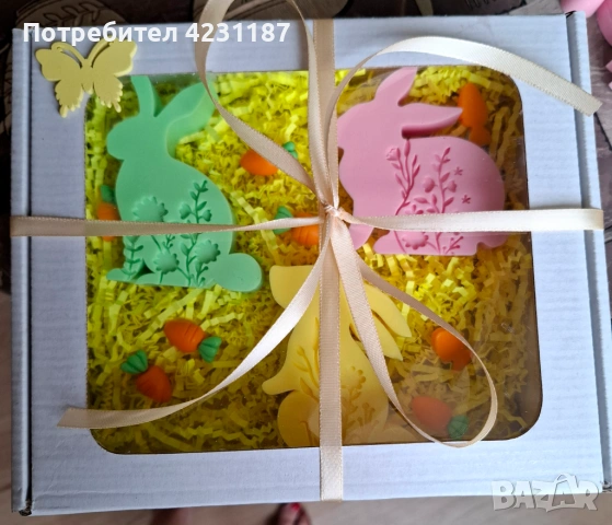 Сапунени зайчета, снимка 4 - Декорация за дома - 53911408