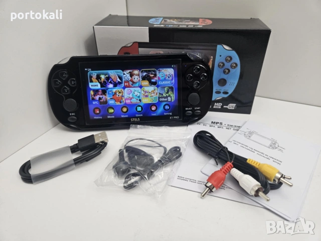 10 000 игри! Преносима игра X1 Pro 4.3 инча цветен дисплей 