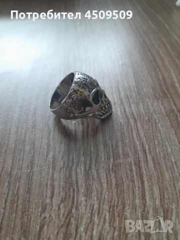 Стоманен пръстен с форма на череп. Цена 18 лв, снимка 4 - Пръстени - 50780866