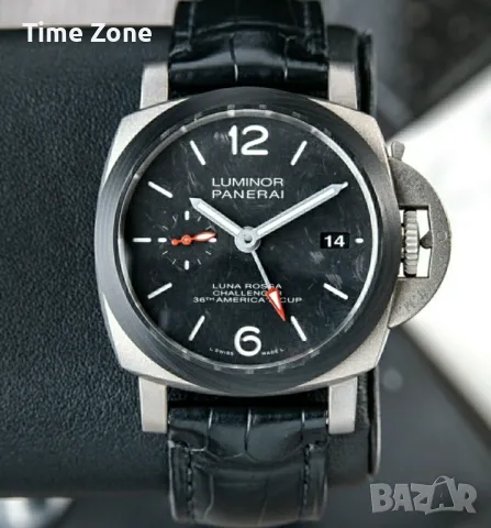 Panerai Luminor Luna Rossa GMT 42mm Titanium Black Dial Carbotech Automatic Различни Варианти, снимка 1 - Мъжки - 48007356