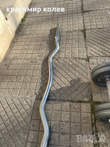 дъмбел и крив лост, снимка 5 - Фитнес уреди - 52772709