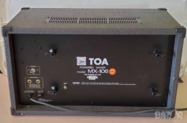 TOA POWERED MIXER MODEL MX-106 , снимка 2 - Ресийвъри, усилватели, смесителни пултове - 46229622