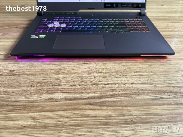 17.3 ROG Strix`Ryzen 7 6800H/RTX 3050/16GB DDR5/512GB NVMe/Full HD IPS 144Hz/RGB, снимка 4 - Лаптопи за игри - 54158046