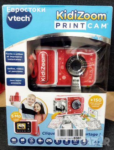 Детска камера за моментни снимки VTech KidiZoom Print Cam, снимка 8 - Фотоапарати - 45902741