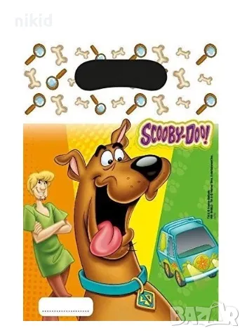 6 бр торбички Скуби Ду Scooby Doo за сладки подарък рожден ден парти, снимка 1 - Други - 46878797