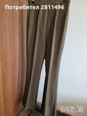 Елегантен дамски панталон с висока талия и ръб, снимка 7 - Панталони - 44954489