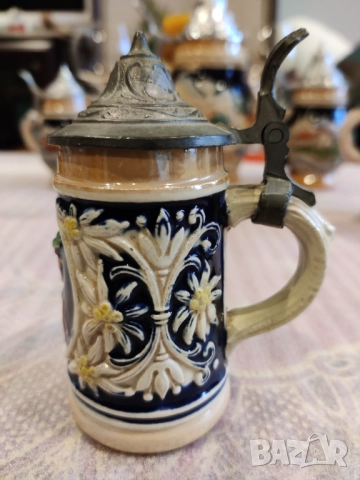 Керамични халби за бира с капак, снимка 4 - Колекции - 52714330