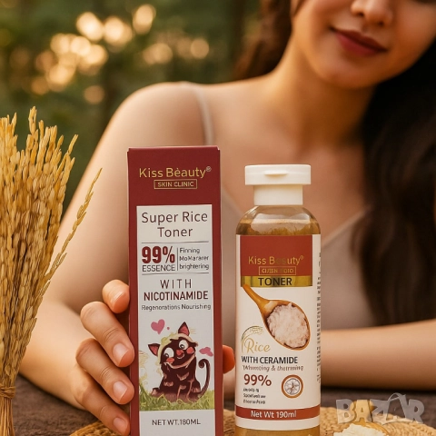 Тонер за лице с оризов екстракт, никотинамид и церамиди Super Rice Toner – 180 мл, снимка 6 - Други - 51968773