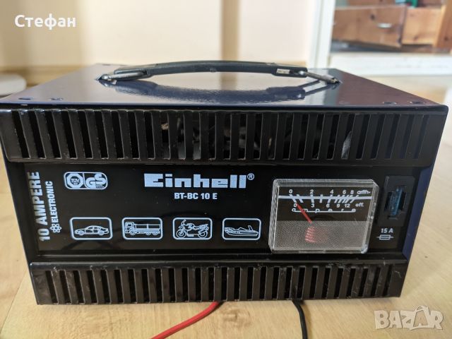 Зарядно устройство за автомобилни акумулатори Einhell, 10А, снимка 1 - Аксесоари и консумативи - 45890763