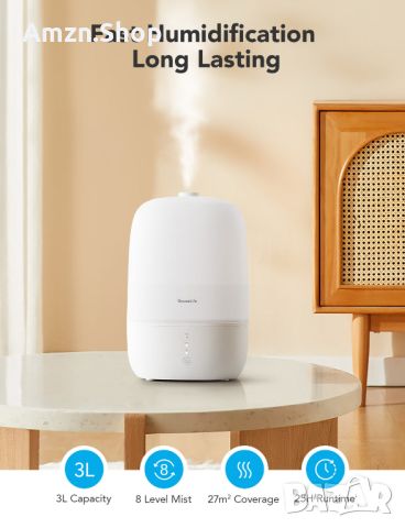 GoveeLife Smart 3-в-1 овлажнител , дифузер и нощна лампа Humidifier Lite , снимка 2 - Овлажнители и пречистватели за въздух - 45466248