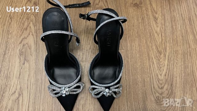 Дамски официални обувки с камъни , снимка 1 - Дамски елегантни обувки - 46020247