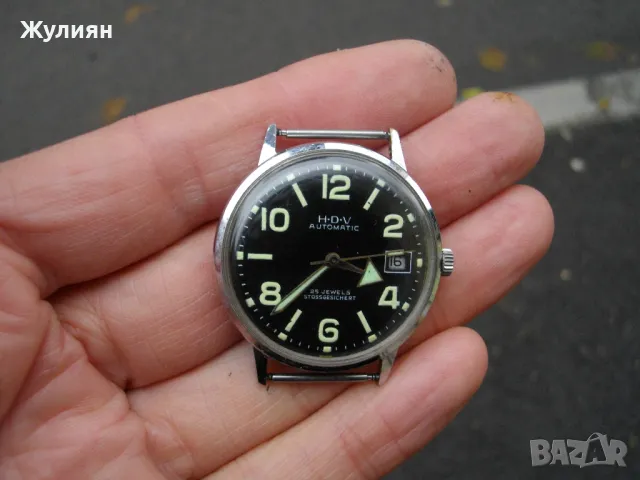 КОЛЕКЦИОНЕРСКИ ЧАСОВНИК H-D-V AUTOMATIC, снимка 2 - Антикварни и старинни предмети - 47982220