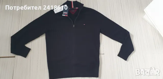 Tommy Hilfiger Cotton / Cashmere Full Zip Cardigan Mens Size M НОВО! ОРИГИНАЛ! Жилетка С цял Цип!, снимка 11 - Пуловери - 48884699