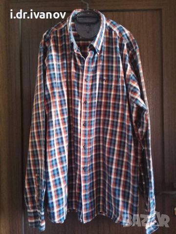 стилна мъжка  карирана риза XXL, снимка 1 - Ризи - 45158611