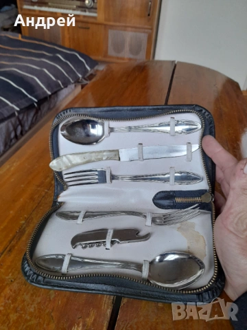 Стар комплект Туристически прибори за хранене България, снимка 4 - Други ценни предмети - 53047089