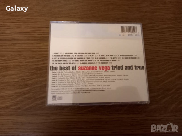 Suzanne Vega - The Best of Suzanne Vega  Tried & True 1998, снимка 4 - CD дискове - 45012131