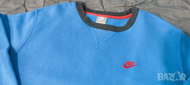 Nike пуловер ретро Old School Shirts Светло синя