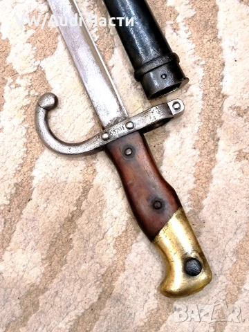 Френски щик нож байонет ГРА GRASS M1874 Waffenfabrik Steyr 1885 гръцка поръчка, снимка 4 - Антикварни и старинни предмети - 53957779