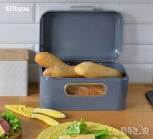 Стилна и практична кутия за хляб с прозорец Kitchen club, снимка 8 - Други - 52742652