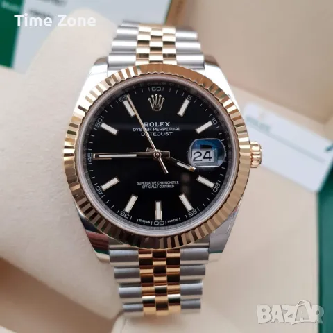 Rolex Datejust 41mm Two-Tone Yellow Gold White Dial Automatic Различни Варианти, снимка 14 - Мъжки - 48183385