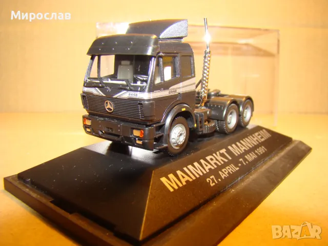 HERPA H0 1/87 MERCEDES BENZ ВЛЕКАЧ КАМИОН МОДЕЛ ИГРАЧКА, снимка 2 - Колекции - 48483640