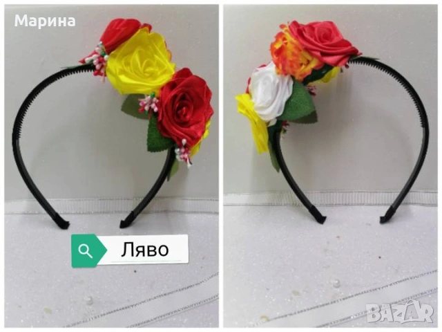 Китка за глава, вариант 3, снимка 3 - Шноли, диадеми, ленти - 45361182