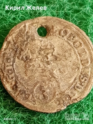 Сребърна монета 3 кройцера 1701г. Леополд първи Австрия за КОЛЕКЦИЯ 52964, снимка 4 - Нумизматика и бонистика - 53094608