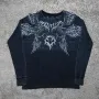 Мъжка термична блуза Affliction Birds of Prey Series Black Thermal термална M Medium, снимка 4