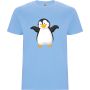 Нова детска тениска с Пингвин в светлосин цвят, снимка 1 - Детски тениски и потници - 45670831