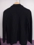 Дамско черно сако райе овърсайз, снимка 2