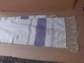 Автентичен тъкан кенарен месал с дантела , обредна кърпа, снимка 4