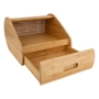 Бамбукова кутия за хляб с допълнително чекмедже, снимка 1