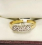 Златен пръстен 18к/750 с 4 диаманта , снимка 2