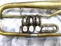 Vintage Flugelhorn Weltklang 3RV DDR - Б Флигорна запазена без мундщук, снимка 3