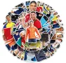 50 бр Родалдо футбол футболни самозалепващи лепенки стикери за украса декор картонена торта и др, снимка 3