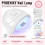 Комплект гел лакове за нокти Phoenixy, 50 части, 48W UV лампа, 45 цвята, снимка 5