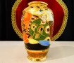 Порцеланова ваза Satsuma,злато,емайли,печат. , снимка 3