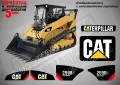 CAT Caterpillar 262C стикери надписи, снимка 11