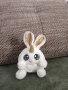 Бяло плюшено зайче, снимка 1