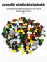 Автомобилни пластмасови клипси 50 броя за монтаж брони, вътрешни панели на врати, табло и други, снимка 4