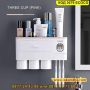 Поставка за четки и паста за зъби с магнитни чашки - Самозалепваща - КОД 3679 ECOCO
