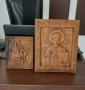 Икона "Свети Георги-победоносец".Машинна дърворезба., снимка 5