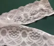дантела със силиконов гръб, еластична ликра, коприна. , снимка 2