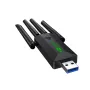 1200Mbps WiFi USB 3.0 безжичен адаптер двучестотен 2.4G+5Ghz 802.11AC интернет за компютър лаптоп, снимка 5