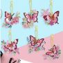 Диамантен гоблен - Изящни Пеперуди Ключодържатели   437  , снимка 1 - Гоблени - 45709389
