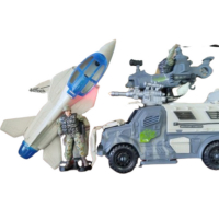 Детски комплект - военен камион,самолет и войници - Милитари 2, снимка 1 - Коли, камиони, мотори, писти - 44525882