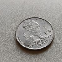 1 франк 1940 Белгия, снимка 1 - Нумизматика и бонистика - 45388355
